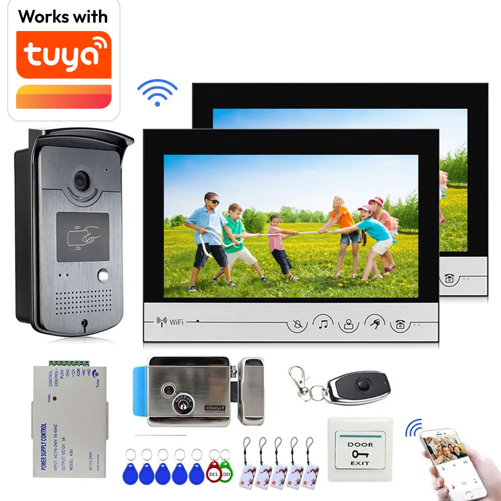 Smart Doorbell Wired - Tuya 9 Zoll Farbe drahtlosen WLAN-Bildschirm