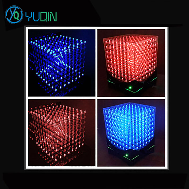 Rgb Led Matrix 8X8 - DIY 3D8 LED-Würfel-Kit 8 x 8