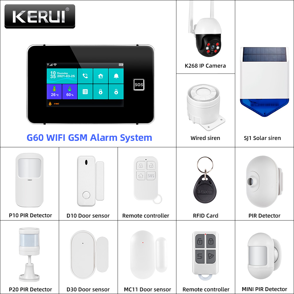 Home Automation Diy Kit - KERUI Tuya Alarm Panel DIY Ihr