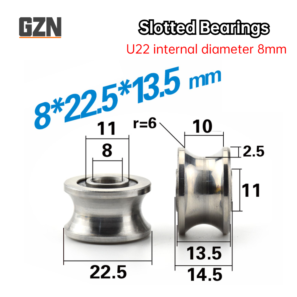 Matter Hub Thread - 1 Stück hochpräzises T-Schlitz-U-Nut-Lager u22t22 Kettenrad-Riemens