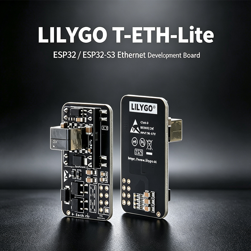 Ethernet Module W5500 - LILYGO T‑ETH‑Lite Entwicklungsboard, ESP32/ESP32‑S3, W5500/RTL8201 Ethernet,