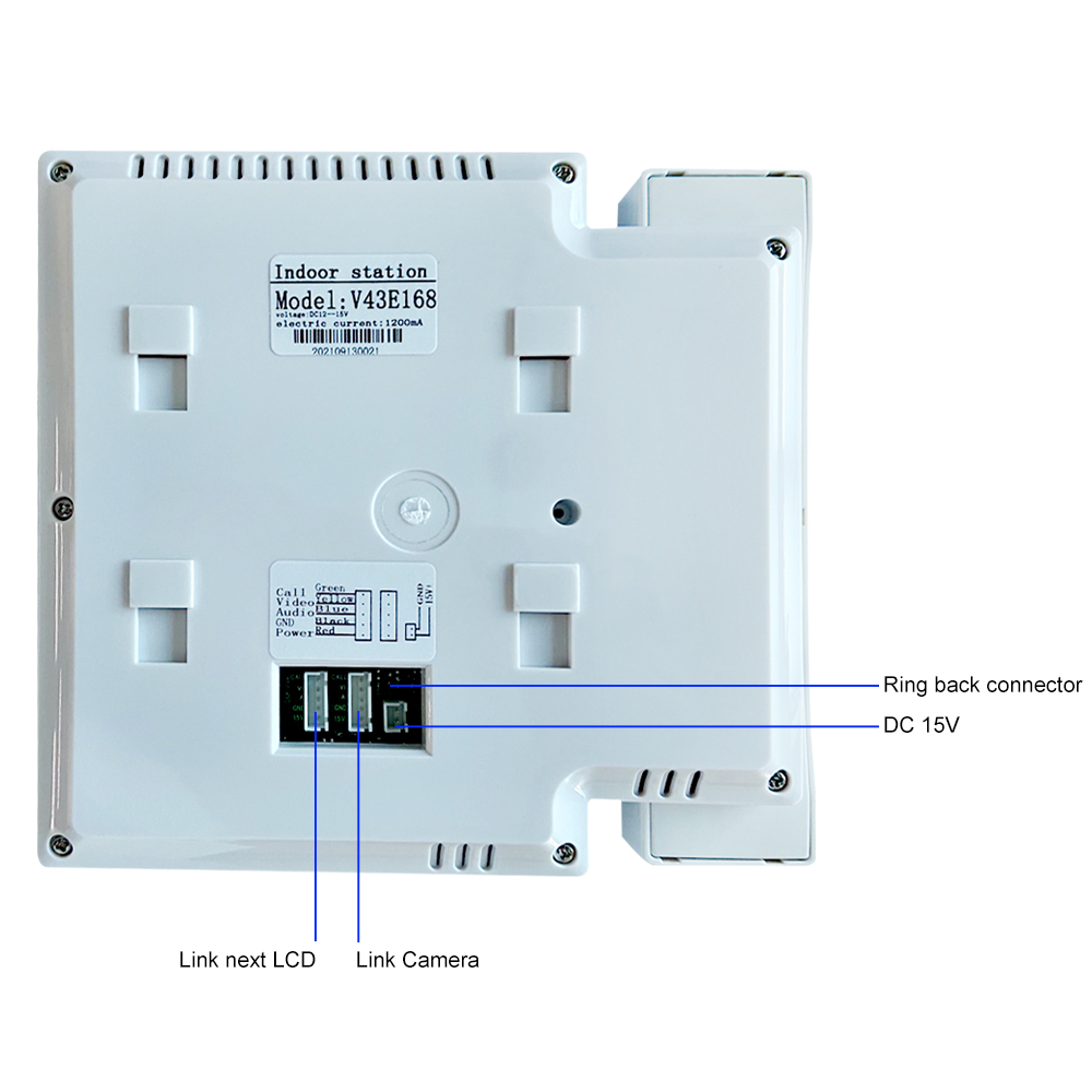 4,3 Zoll LCD-Video-Intercom-Sy – Smart Doorbell Wired Bewertung und Preis