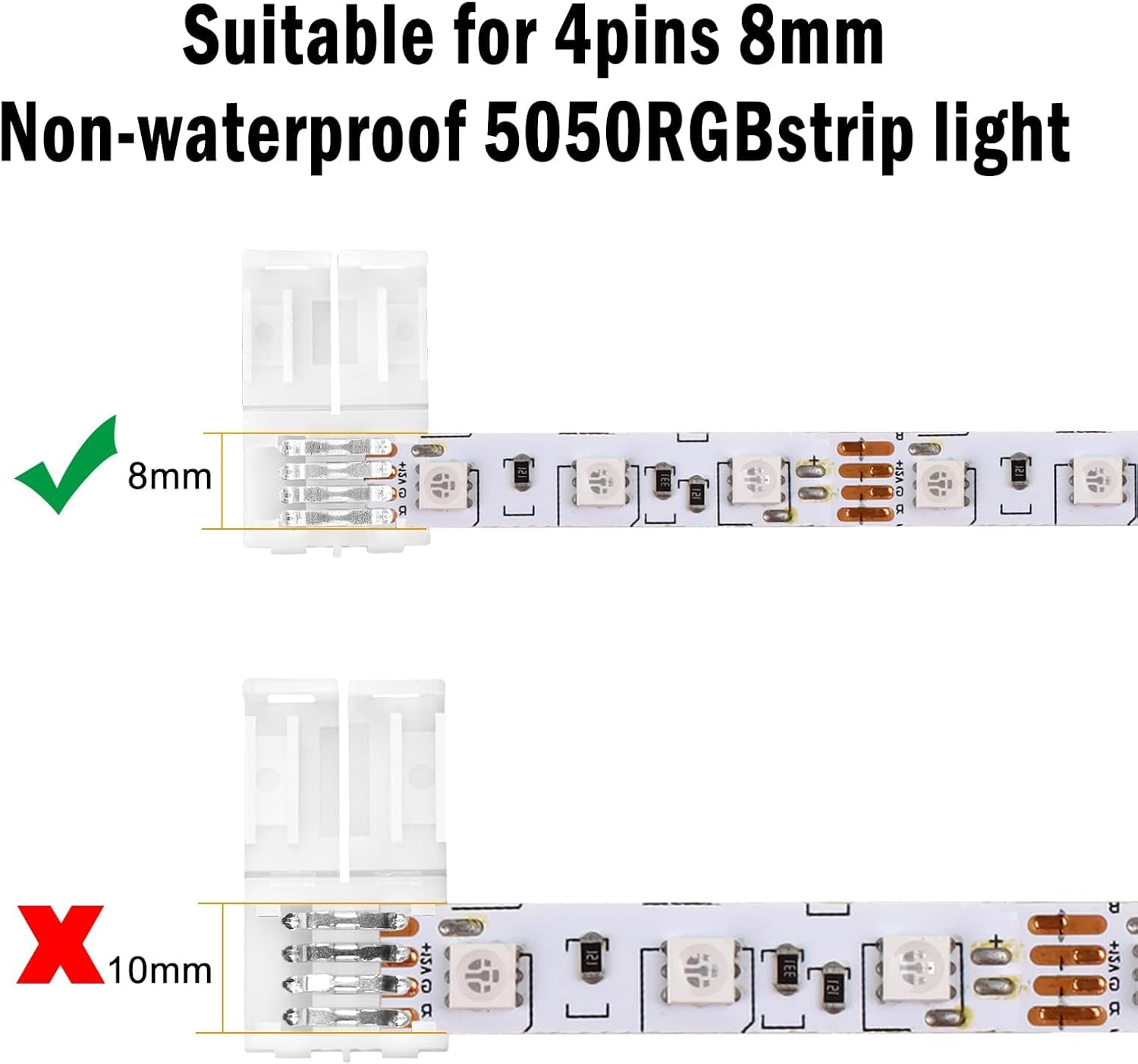 8mm-10mm 4-Pin I-Form LED-Stre – Rgb Led Matrix 8X8 Bewertung und Preis