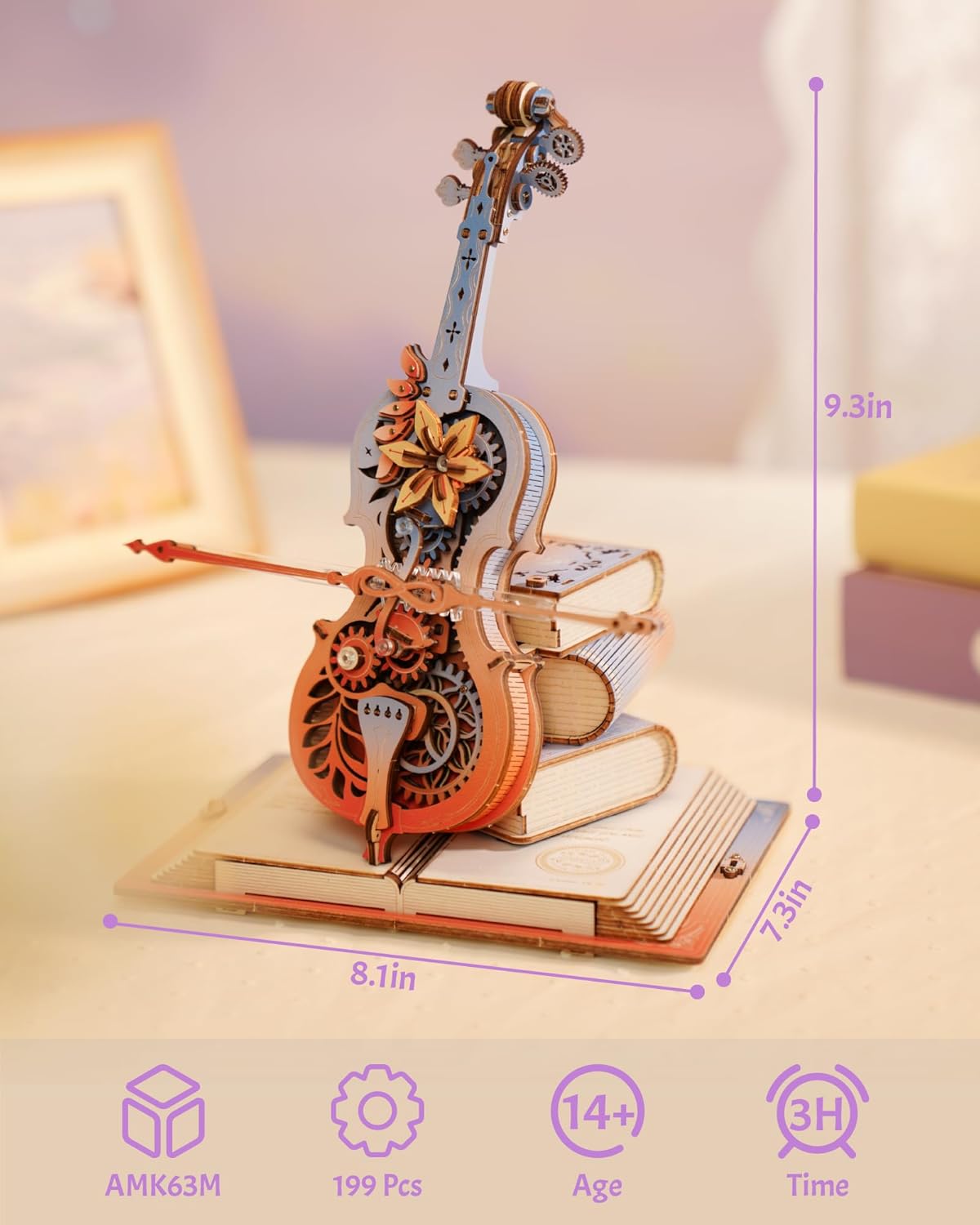 ROKR 3D Magisches Cello - 3D H – Home Automation Diy Bewertung und Preis