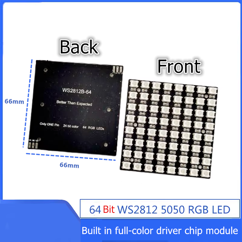 WS2812B 8x8 64Bit RGB LED-Matr – Rgb Led Matrix 8X8 Bewertung und Preis