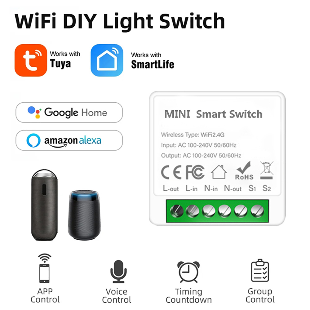 2-Wege-Steuerung Tuya Mini 16A – Diy Home Automation Controller Bewertung und Preis