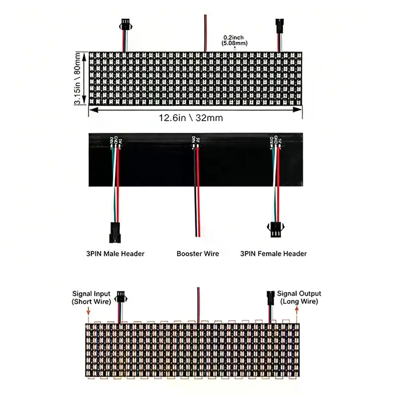 WS2812B Smart Pixel Modul Matr – Rgb Led Matrix 8X8 Bewertung und Preis