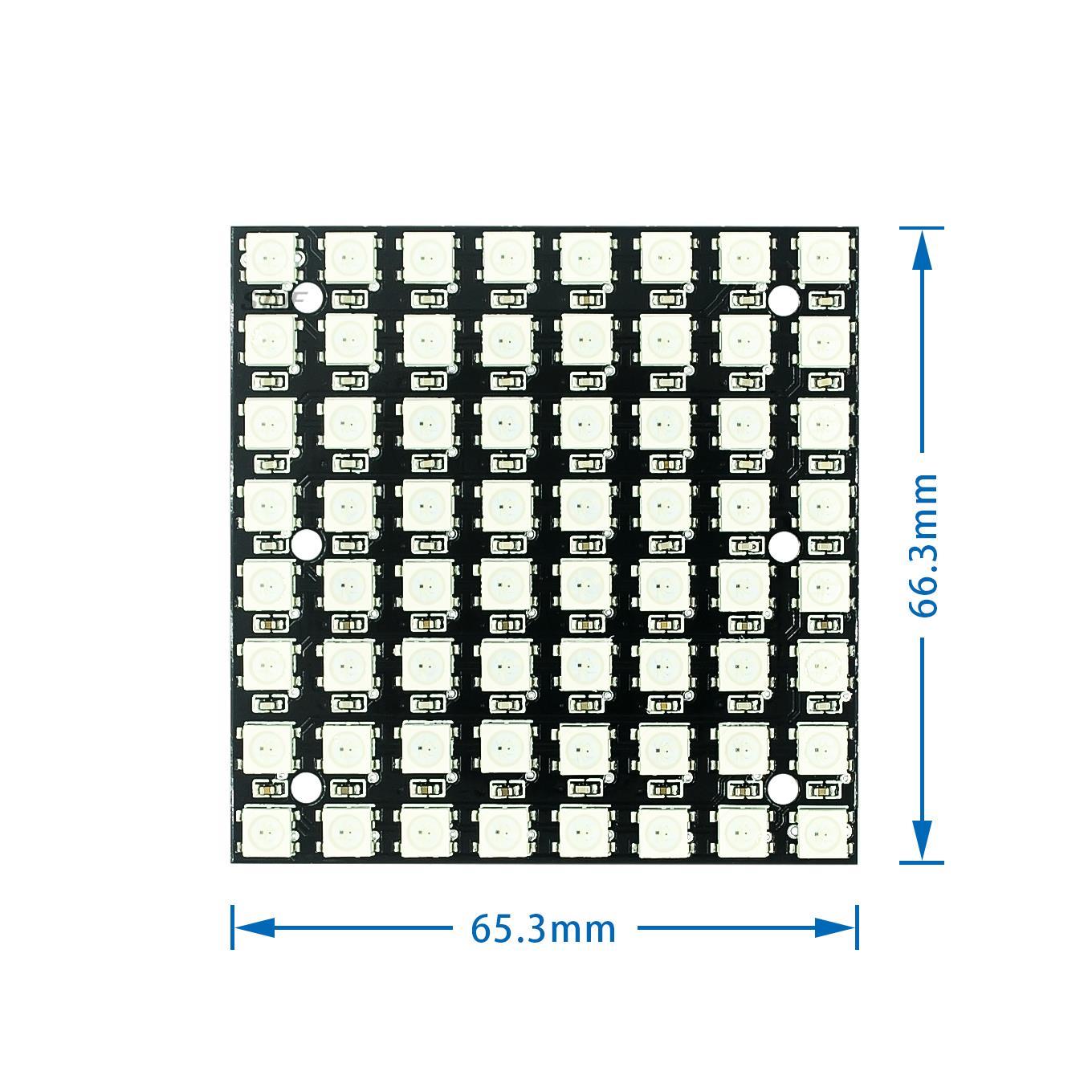 WS2812 LED 5050 RGB 8x8 4 16 2 – Rgb Led Matrix 8X8 Bewertung und Preis