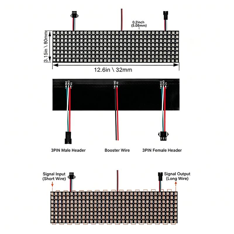 WS2812B Smart Pixel Modul Matr – Rgb Led Matrix 8X8 Bewertung und Preis